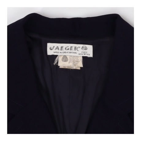 Vintage Double‑Breasted Blazer Dress – Navy, Gold 