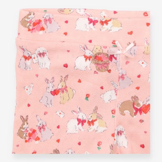 Leggings pink rabbit