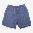 Effie Linen Drawstring Shorts Dusk Blue