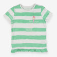 Green and white t-shirt with ice cream