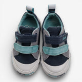 Trainers blue small canvas with Velcro straps