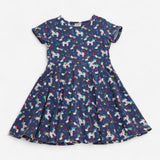 Dress navy unicorn stars