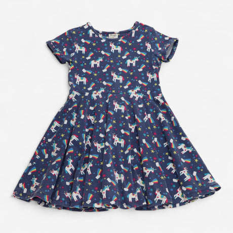 Dress navy unicorn stars