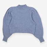 & Other Stories Blue Yak Wool Balloon Sleeve Knit 