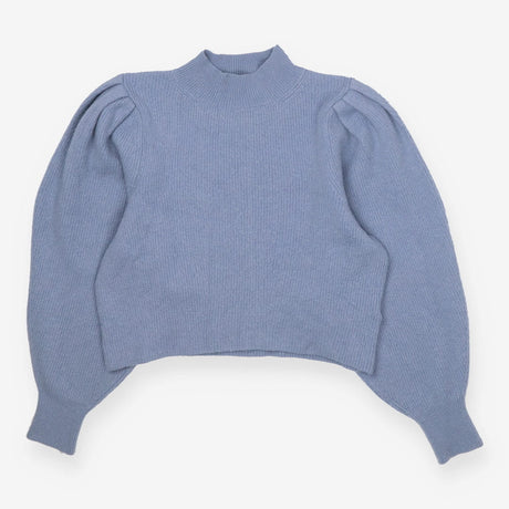 & Other Stories Blue Yak Wool Balloon Sleeve Knit 