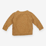 Brown Cable Knit Jumper
