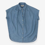 Shirt blue chambray button down