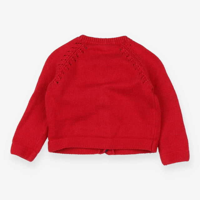 Red Knit Cardigan