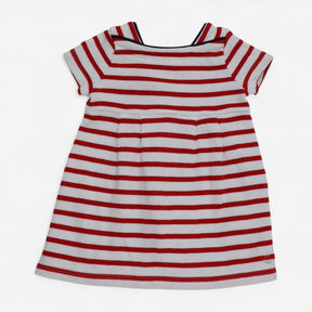 Dress Jersey SS Red and White Stripe