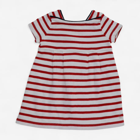 Dress Jersey SS Red and White Stripe