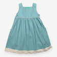 Pinafore blue white spotted