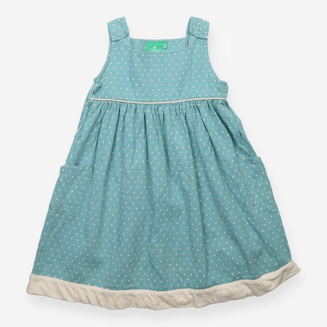 Pinafore blue white spotted