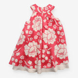 Summer dress pink and white floral 