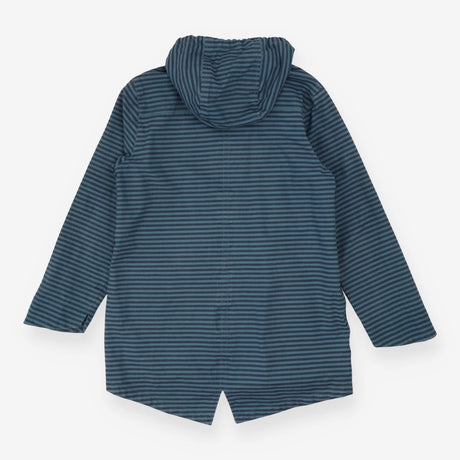Blue Striped Bowsprit Raincoat | Hooded with Dippe