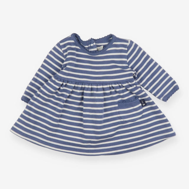Blue Striped Dress Long Sleeve