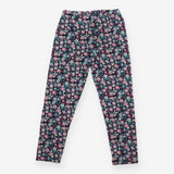 Navy Floral Leggings