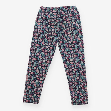 Navy Floral Leggings