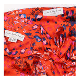 Co-ord Set Orange Floral Leopard Top Wrap Skirt