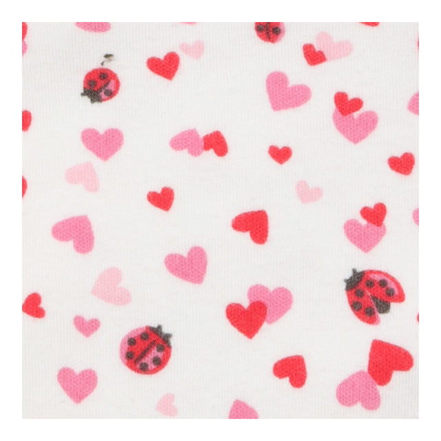 Sleepsuit, Bodysuit White with Pink Hearts and Lad