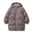 Purple Stone Stars Coast PU Puffer Jacket