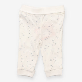 Baby Leggings Star Print Cream