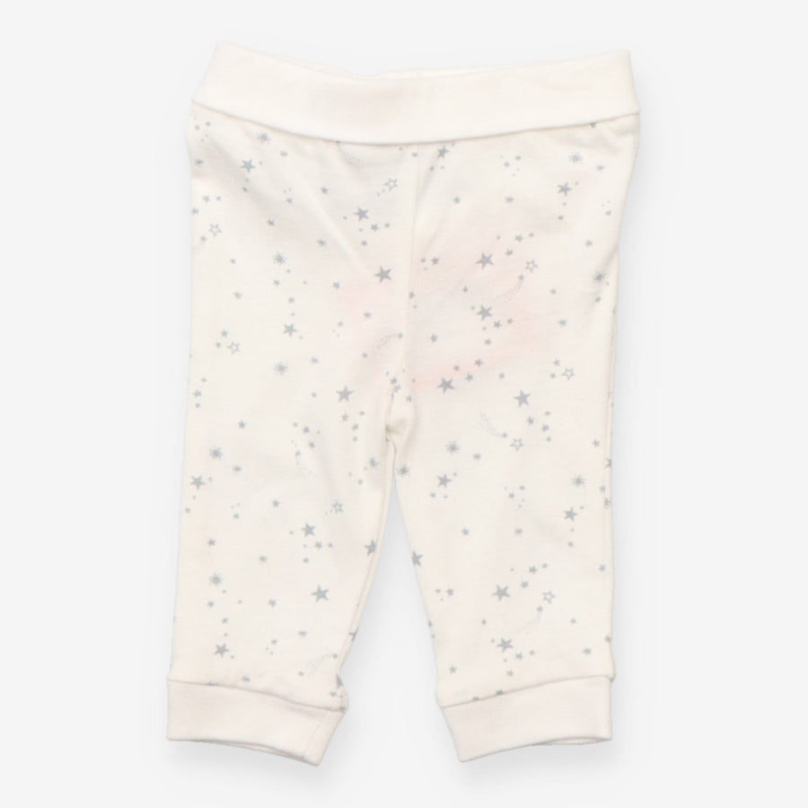 Baby Leggings Star Print Cream