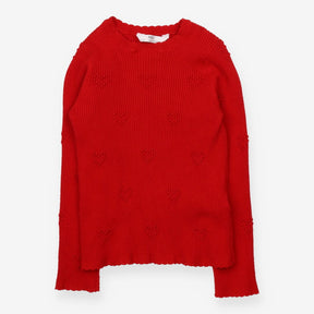 Sweater Red Hearts