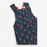 Blue Woven Radish Dungaree Check Lined