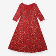Dress Red Floral St Martin