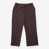 Wide-Leg Joggers in Brown Premium Interlock Jersey