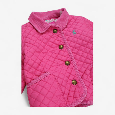 Quilted Pink Jacket with Collar 