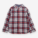 Shirt Long Sleeve Red and Blue Check
