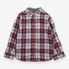 Shirt Long Sleeve Red and Blue Check
