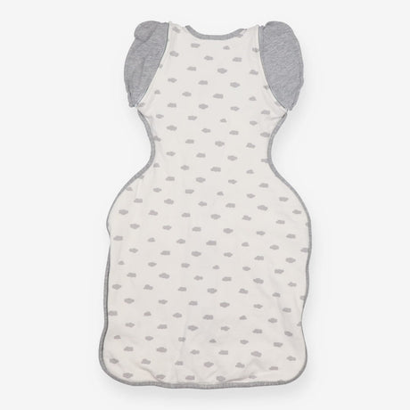 Swaddle bag grey white clouds