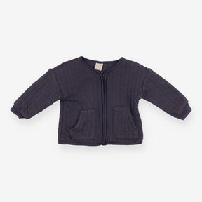 Quilted jersey jacket navy