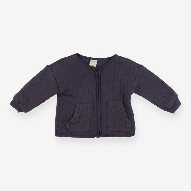 Quilted jersey jacket navy