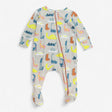 Zip sleepsuit stone dino print