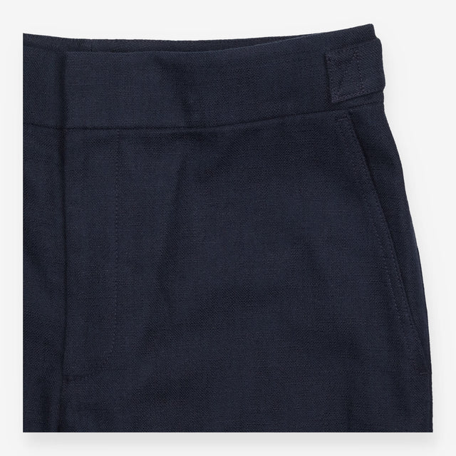 Club Monaco Navy Blue Textured Tailored Trousers