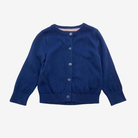 Blue Cardigan with Glitter Buttons