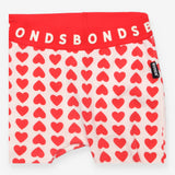 Leggings White with Hearts