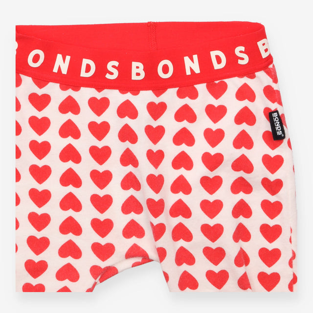 Leggings White with Hearts