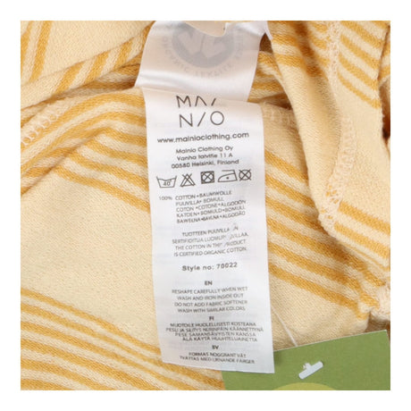 Mainio Yellow Open Back Dress Organic Cotton Scand