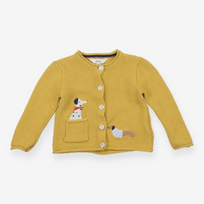 Cardigan Yellow knit dogs