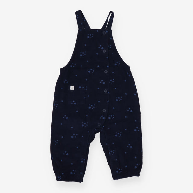 Dungarees button up navy stars