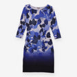 Phase Eight Blue Leaf Print Knitted Tunic Dress