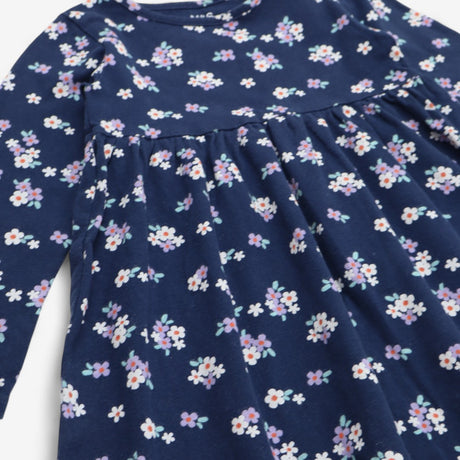 Navy Floral LS Dress