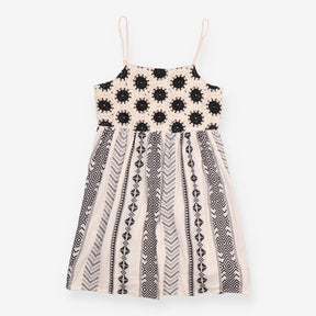 Sundress Crochet Bodice Geometric Print Cami
