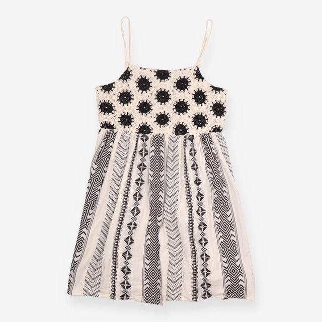 Sundress Crochet Bodice Geometric Print Cami