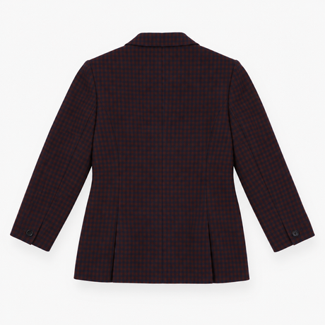 Blazer Rust Navy Check Tailored