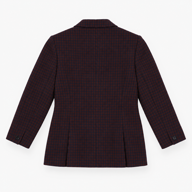 Blazer Rust Navy Check Tailored